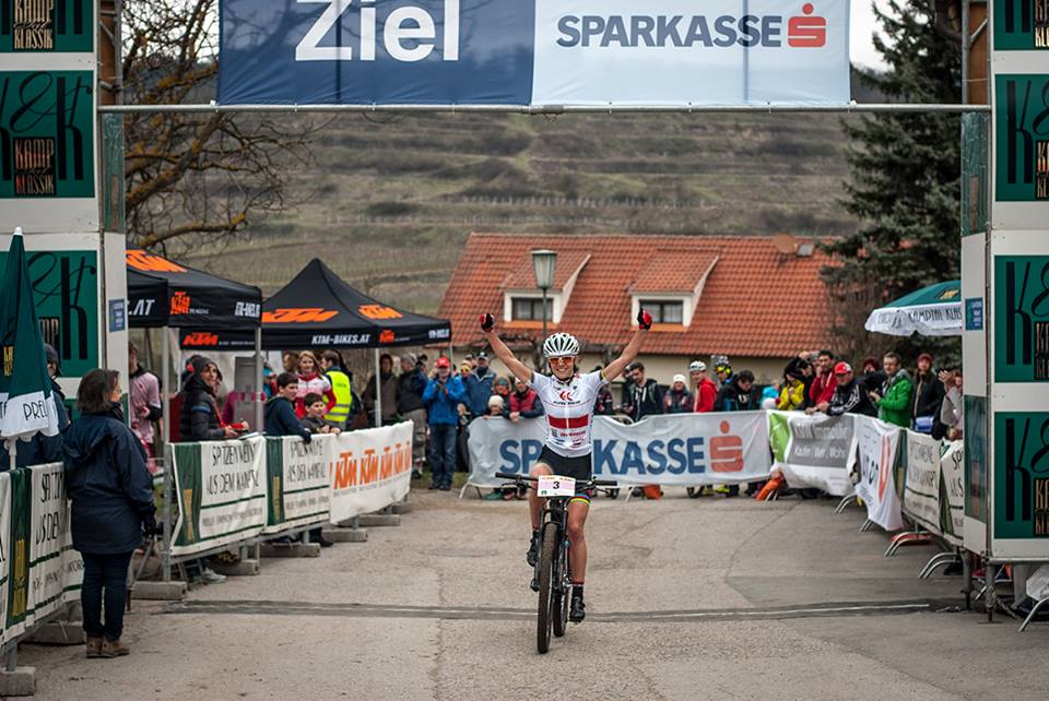 Maja Włoszczowska na mecie